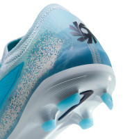 Nike Phantom 6 Low Haaland Pro Gras / Kunstgras Voetbalschoenen (MG) Lichtblauw Blauw Felblauw