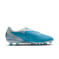 Nike Phantom 6 Low Haaland Academy Gras / Kunstgras Voetbalschoenen (MG) Lichtblauw Blauw Felblauw