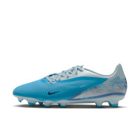 Nike Phantom 6 Low Haaland Academy Gras / Kunstgras Voetbalschoenen (MG) Lichtblauw Blauw Felblauw