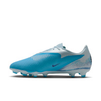Nike Phantom 6 Low Haaland Academy Gras / Kunstgras Voetbalschoenen (MG) Lichtblauw Blauw Felblauw