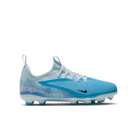 Nike Phantom 6 Low Haaland Academy Gras / Kunstgras Voetbalschoenen (MG) Kids Lichtblauw Blauw Felblauw