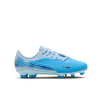 Nike Phantom 6 Low Haaland Club Gras / Kunstgras Voetbalschoenen (MG) Peuters/Kleuters Lichtblauw Blauw Felblauw