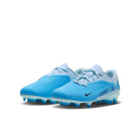 Nike Phantom 6 Low Haaland Club Gras / Kunstgras Voetbalschoenen (MG) Peuters/Kleuters Lichtblauw Blauw Felblauw