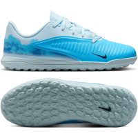 Nike Phantom 6 Low Haaland Club Turf Chaussures de Foot (TF) Enfants Bleu Clair Bleu Bleu Vif