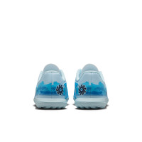 Nike Phantom 6 Low Haaland Club Turf Chaussures de Foot (TF) Enfants Bleu Clair Bleu Bleu Vif