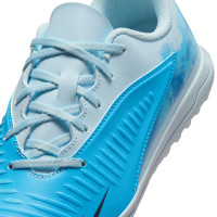 Nike Phantom 6 Low Haaland Club Turf Chaussures de Foot (TF) Enfants Bleu Clair Bleu Bleu Vif