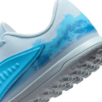 Nike Phantom 6 Low Haaland Club Turf Chaussures de Foot (TF) Enfants Bleu Clair Bleu Bleu Vif