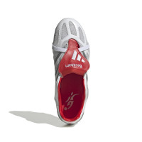 adidas Predator Precision David Beckham Gras Voetbalschoenen (FG) Wit Zilver Felrood