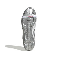 adidas Predator Precision David Beckham Gras Voetbalschoenen (FG) Wit Zilver Felrood