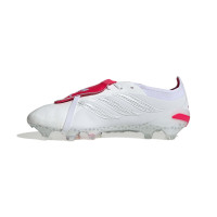 adidas Predator David Beckham Elite FT Gras Voetbalschoenen (FG) Wit Zilver Felrood