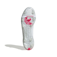 adidas Predator David Beckham Elite FT Gras Voetbalschoenen (FG) Wit Zilver Felrood