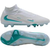 Nike Phantom 6 High Elite Gras Voetbalschoenen (FG) Wit Turquoise