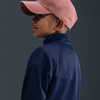 Survêtement Nike Sportswear à fermeture éclair pour Enfants, bleu foncé, blanc