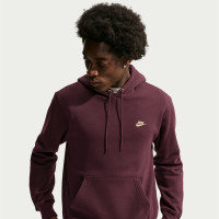 Nike Sportswear Club Fleece Trainingspak Hooded Bordeauxrood Goud