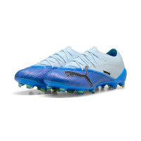 PUMA Ultra Nitro 7 Pro Gazon Naturel Chaussures de Foot (FG) Bleu Clair Bleu Lime