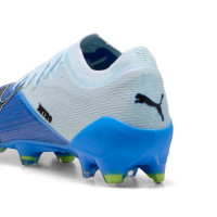 PUMA Ultra Nitro 7 Pro Gazon Naturel Chaussures de Foot (FG) Bleu Clair Bleu Lime
