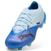 PUMA Ultra Nitro 7 Pro Gazon Naturel Chaussures de Foot (FG) Bleu Clair Bleu Lime