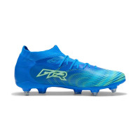 PUMA Future 9 Match Crampons Vissés Chaussures de Foot (SG) Bleu Bleu Lumineux Lime