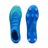 PUMA Future 9 Match Crampons Vissés Chaussures de Foot (SG) Bleu Bleu Lumineux Lime