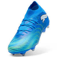 PUMA Future 9 Match Crampons Vissés Chaussures de Foot (SG) Bleu Bleu Lumineux Lime