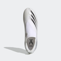 adidas X GHOSTED.3 LL GRAS VOETBALSCHOENEN (FG) Wit Zwart Zilver