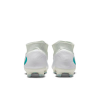 Nike Phantom 6 High Pro Gras Voetbalschoenen (FG) Wit Turquoise