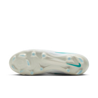 Nike Phantom 6 High Pro Gras Voetbalschoenen (FG) Wit Turquoise