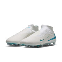 Nike Phantom 6 High Elite Kunstgras Voetbalschoenen (AG) Wit Turquoise