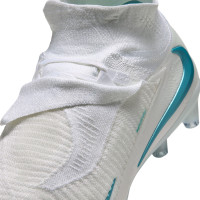 Nike Phantom 6 High Elite Kunstgras Voetbalschoenen (AG) Wit Turquoise