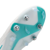 Nike Phantom 6 Low Elite IJzeren-Nop Voetbalschoenen (SG) Pro Player Wit Turquoise