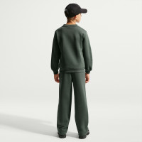 Pull polaire Nike Club pour enfants vert foncé et blanc