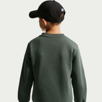 Pull polaire Nike Club pour enfants vert foncé et blanc