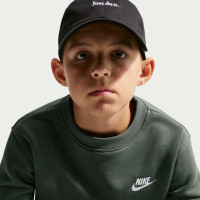 Pull polaire Nike Club pour enfants vert foncé et blanc