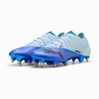 PUMA Ultra Nitro 7 Ultimate Crampons Vissés Chaussures de Foot (SG) Bleu Clair Bleu Lime