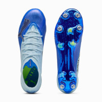 PUMA Ultra Nitro 7 Ultimate Crampons Vissés Chaussures de Foot (SG) Bleu Clair Bleu Lime