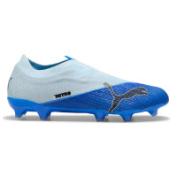 PUMA Ultra Nitro 7 Match Sans Lacets Gazon Naturel Artificiel Chaussures de Foot (MG) Bleu Clair Bleu Lime