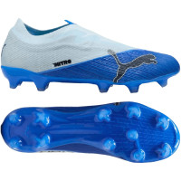 PUMA Ultra Nitro 7 Match Sans Lacets Gazon Naturel Artificiel Chaussures de Foot (MG) Bleu Clair Bleu Lime