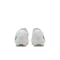 Nike Phantom 6 Low Pro Gras / Kunstgras Voetbalschoenen (MG) Kids Wit Turquoise