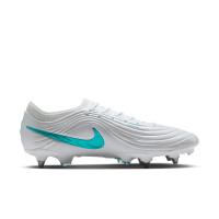 Nike Tiempo Maestro Elite Crampons Vissés Chaussures de Foot (SG) Blanc Turquoise