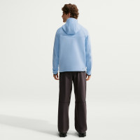 Gilet de sport Nike Tech Fleece bleu clair noir