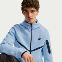 Gilet de sport Nike Tech Fleece bleu clair noir