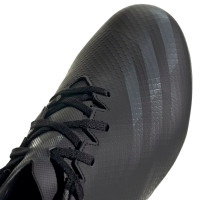 adidas X GHOSTED.4 Gras/Kunstgras Voetbalschoenen (FxG) Zwart Grijs Zwart