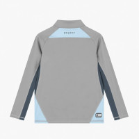 Cruyff Linea Trainingstrui 1/4 Zip Kids Lichtgrijs Donkergrijs Lichtblauw