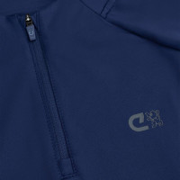 Cruyff Linea Trainingstrui 1/4 Zip Kids Donkerblauw Donkergrijs