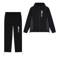Cruyff Magnitude Woven Cargo Trainingspak Zwart Zilver
