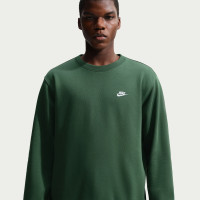 Pull Nike Crew Club vert foncé blanc