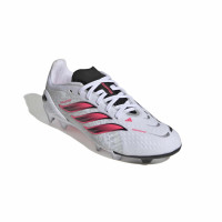 adidas Predator Elite Gazon Naturel Chaussures de Foot (FG) Enfants Blanc Noir Rose