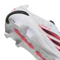 adidas Predator Elite Gazon Naturel Chaussures de Foot (FG) Enfants Blanc Noir Rose