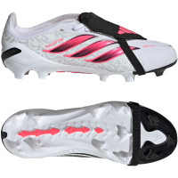 adidas Predator Elite FT Gazon Naturel Chaussures de Foot (FG) Enfants Blanc Noir Rose