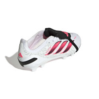 adidas Predator Elite FT Gazon Naturel Chaussures de Foot (FG) Enfants Blanc Noir Rose